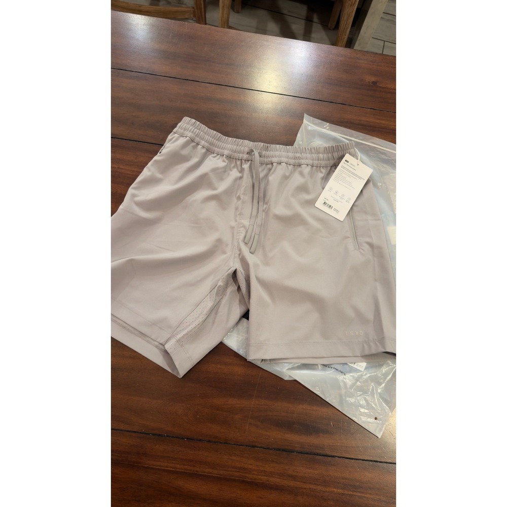 LSKD Rep 7 Performance Shorts Mens Medium Alloy Gray Linerless NEW NWT